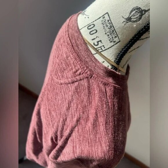 Joe fresh Burgundy size L long sleeve top - Picture 6 of 7